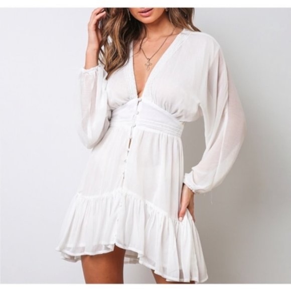 LYNH white spring dress - Picture 3 of 8